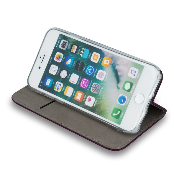 Smart Magnetic case for Samsung Galaxy S24 FE burgundy 5907457792586