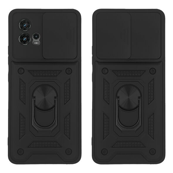 Θήκη Ring Armor CamPro Sonique για Motorola Moto G72 Μαύρο 5210312033978