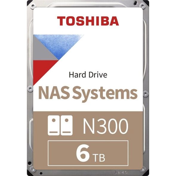 Dysk serwerowy Toshiba N300 (retail) 6TB 3.5'' SATA III (6 Gb/s)  (HDWG460EZSTA)