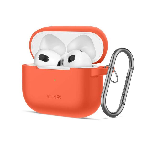 Case APPLE AIRPODS 3 Tech-Protect Silicone Neon orange 5906302375134