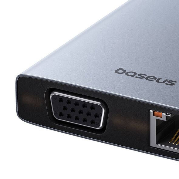 Baseus Hub 13in1 Baseus PortalJoy USB-C to HDMI+DP+VGA+C+USB+PD+RJ45+SD/TF+3.5mm (grey) 067842  B00053002811-01 έως και 12 άτοκες δόσεις 6932172663810