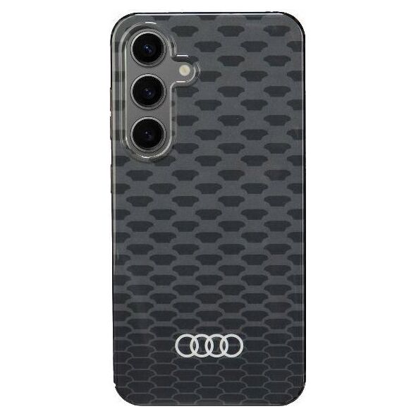 Audi Audi IML Stitching Pattern MagSafe Case S24 S921 czarny/black hardcase AU-IMLMS24-Q5/D3-BK