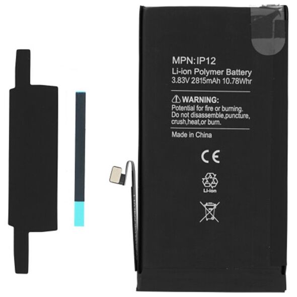 OEM Battery for iPhone 12 / 12 Pro, 2815mAh - OEM (20630) - Black 5949419249905 έως 12 άτοκες Δόσεις