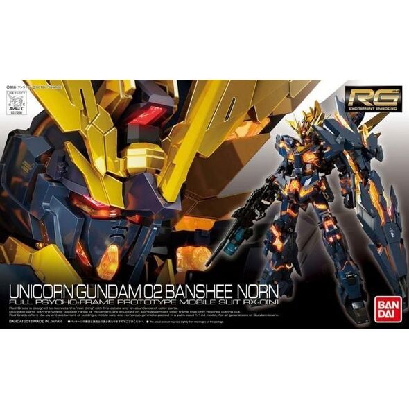 Figurka RG 1/144 UNICORN GUNDAM 02 BANSHEE NORN BL