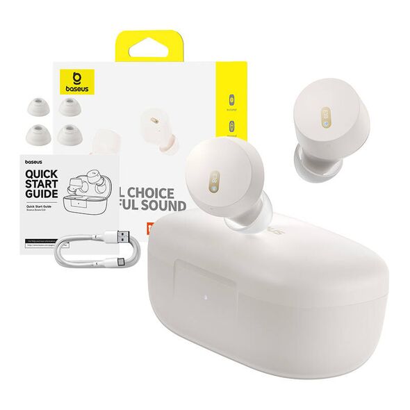 Baseus Earphones TWS Baseus Bowie E18 (white) 065878  A00023800223-00 έως και 12 άτοκες δόσεις 6932172657246