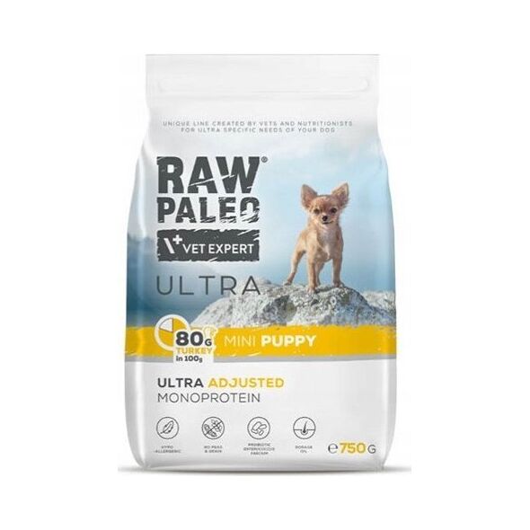 VetExpert VetExpert Raw Paleo Ultra Indyk Mini Puppy 750g