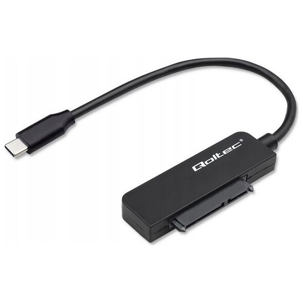 Qoltec Kabel adapter Qoltec SATA | Przejściówka na dysk SSD HDD 2.5" | USB-C | Super speed 5Gb/s | 2TB