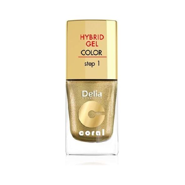 Delia LAKIER CORAL HYBRID GEL 28 GOLD