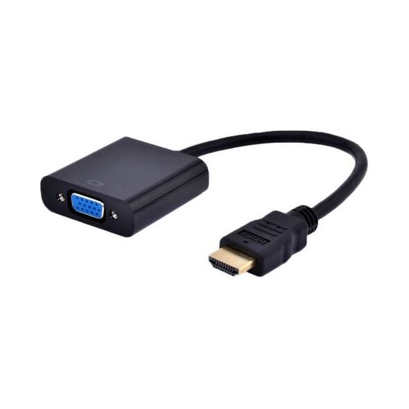 Gembird AV Adapter HDMI - D-Sub (VGA) + Jack 3,5mm μαύρο (A-HDMI-VGA-03) 980931