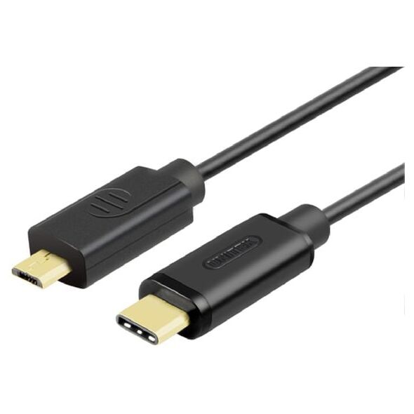 Unitek USB-C - καλώδιο microUSB 1 m Μαύρο (Y-C473BK) 1676124