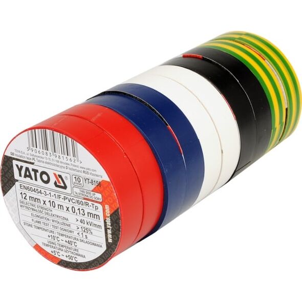 Yato Insulation strap 12mm x 10m color 10 pcs (YT-8156)