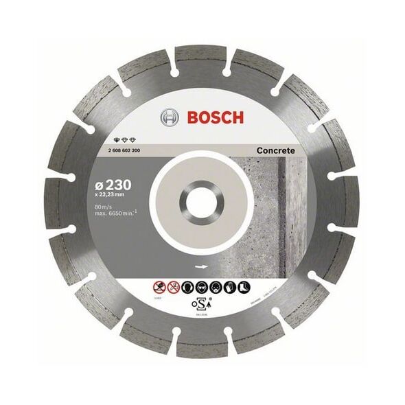 Δίσκος κοπής Bosch Diamond Standard for Concrete 150x22x2.0mm 2608602198 3050034