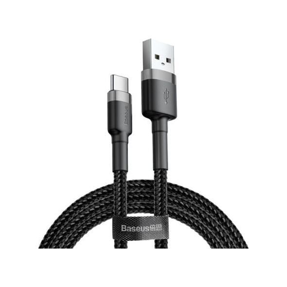 Baseus USB-A - USB-C καλώδιο USB 0,5 m Μαύρο και γκρι (CATKLF-AG1) 5460023