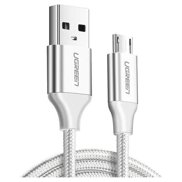 Ugreen USB-A - καλώδιο USB microUSB 2 m Λευκό (60153) 5857651