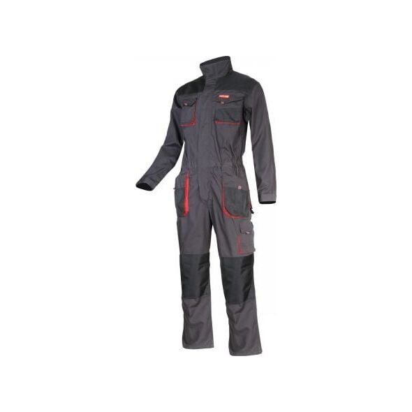 Lahti Pro Jumpsuit Graphite, Red L/52 (L4150352) 6152196