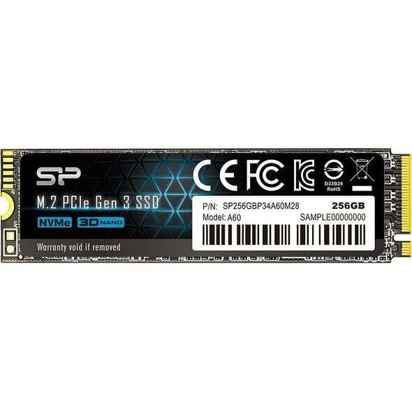 Silicon Power P34A60 256GB M.2 2280 PCI-E x4 Gen3 NVMe SSD (SP256GBP34A60M28) 6409494