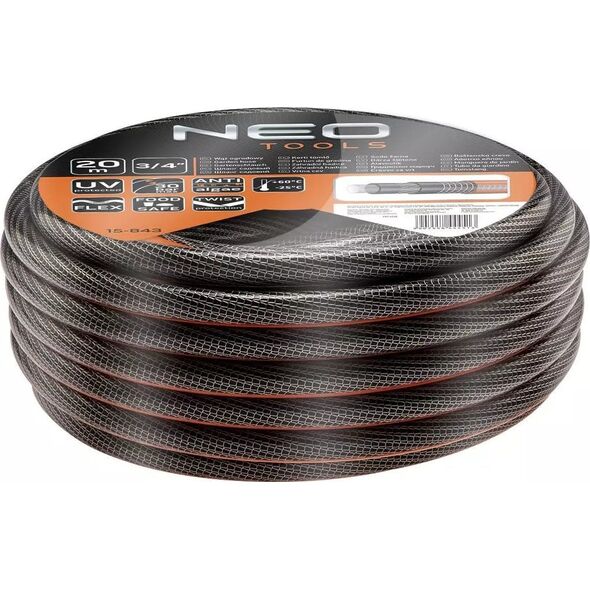 Neo Professional λάστιχο κήπου 3/4" 20m, 6 στρώσεων (15-843) 6551237