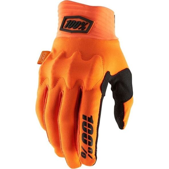 100% Gloves 100% COGNITO Glove fluo orange black rose XL (hand length 200-209 mm) (NEW)