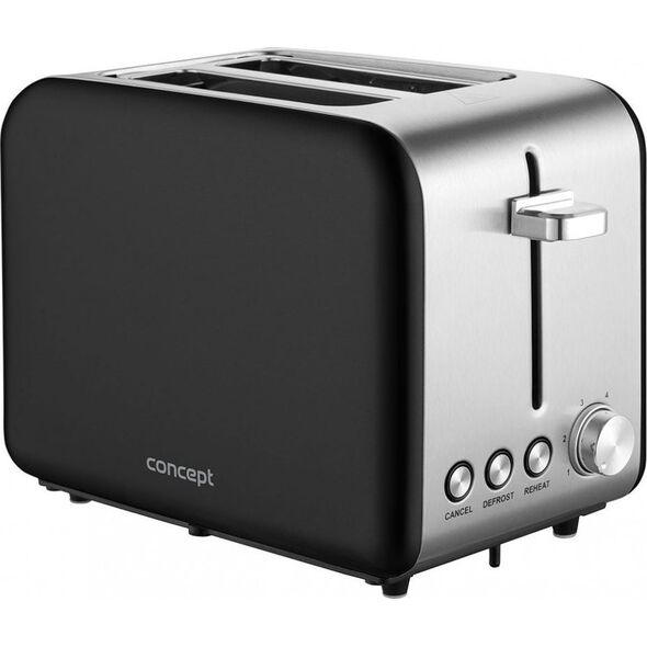 Toaster Concept TE2052 Black stainless steel