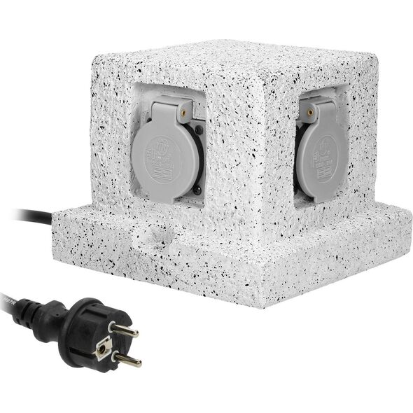 Orno Garden socket SUPPER, 4x2P+Z (schuko) OR-AE-13186(GS)