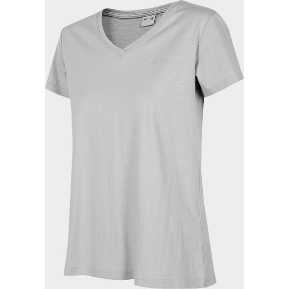 4f Γυναικείο T-shirt H4Z22-TSD352 Cool ανοιχτό γκρι μελανζέ r.S 10994296