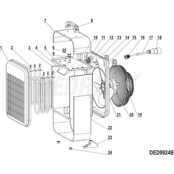 Dedra Θερμοστάτης WK-R11 40C 250V 16A 11230668