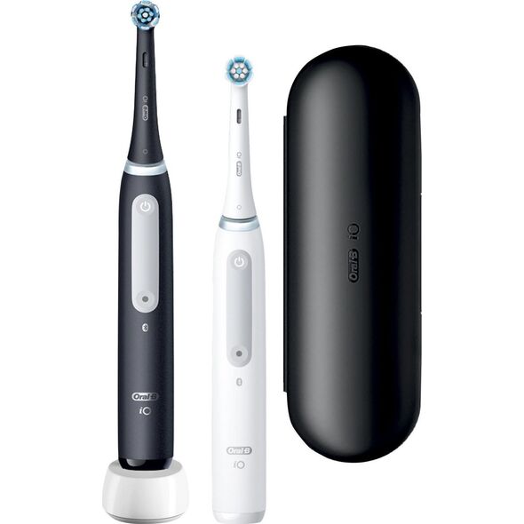 Οδοντόβουρτσα Oral-B iO Series 4 Duo 2 τεμ. Μαύρο ματ/Αρκετά Λευκό 12200650