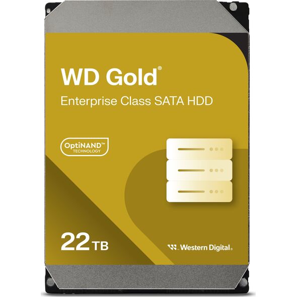 Server disk WD Gold 22TB 3.5'' SATA III (6 Gb/s) (WD221KRYZ)