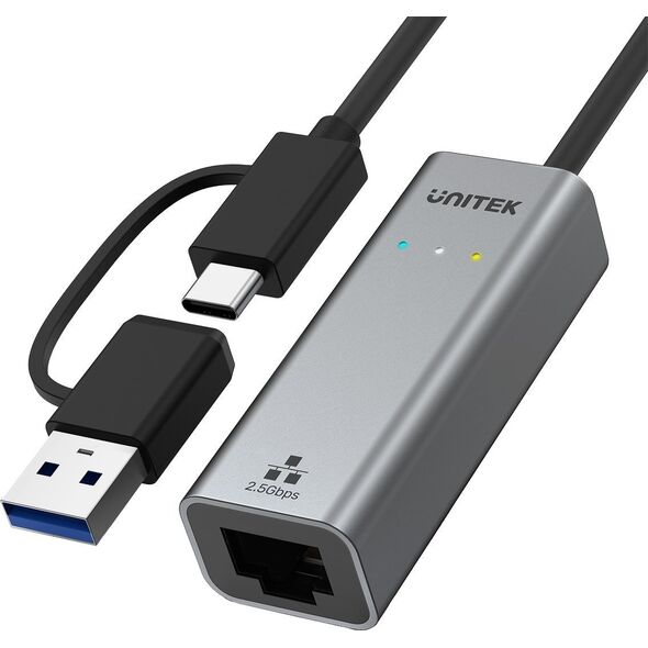 Προσαρμογέας δικτύου Unitek USB-A/C σε RJ45 2.5 G Ethernet (U1313C) 12888573