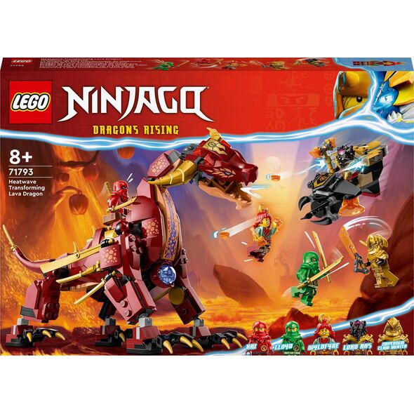 LEGO Ninjago Lava Dragon Μετατρέπεται σε Κύμα Φωτιάς (71793) 12908714