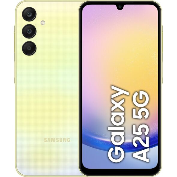 Smartphone Samsung Galaxy A25 5G 6/128GB Yellow (SM-A256BZYDEUE)