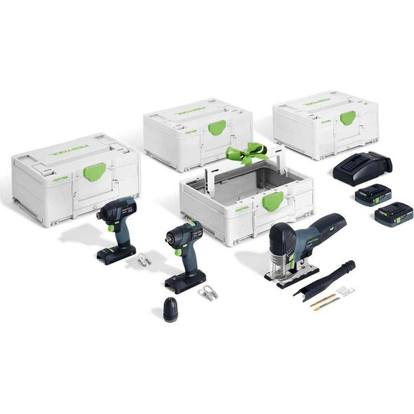 Festool Power Tool Set Cordless Combo Set - Assembly TID 18/TXS 18/PSC 420/TB M 137 (578026) 13191051