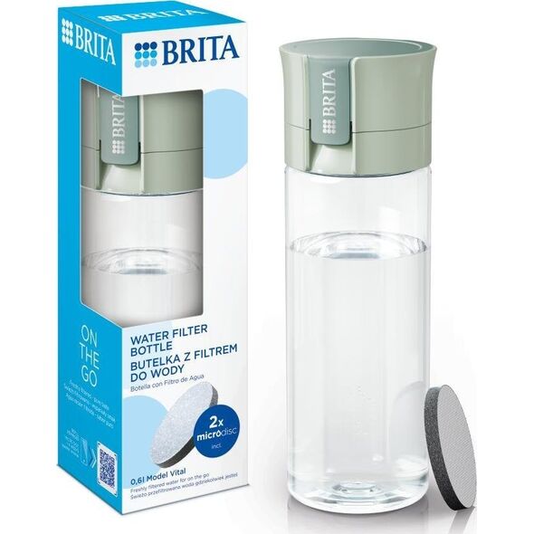 Brita Vital Παστέλ πράσινο + 2 φίλτρα MicroDisc 600ml 13202924