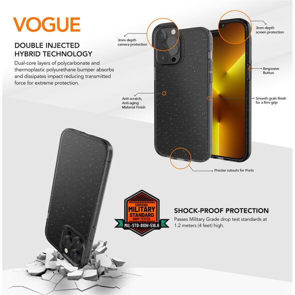 Ugly Rubber Vogue case for iPhone 6G / 7G / 8G / SE 2 / SE 4 black 8809696660541