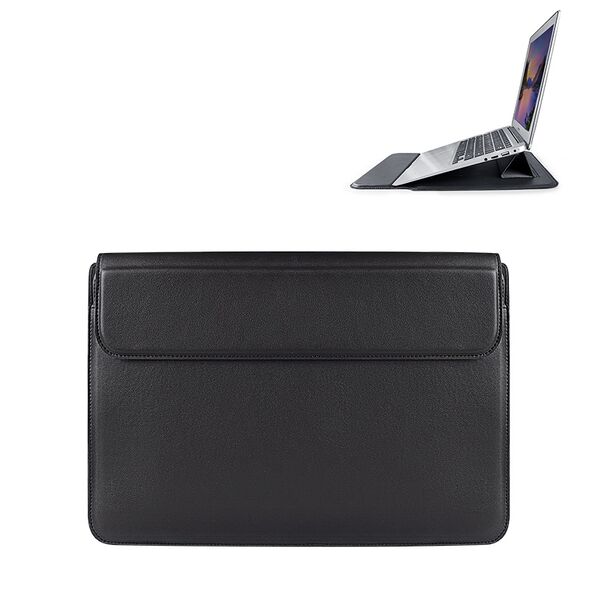 Devia MacBook bracket bag Ultra-Thin 13,3'' waterproof PU leather black 6938595348334