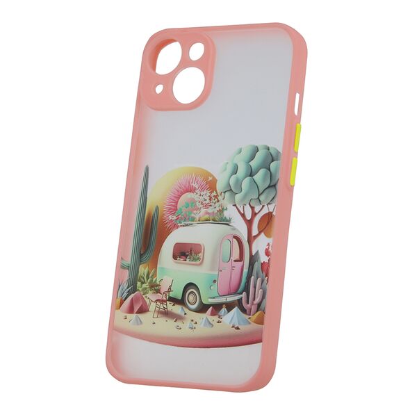 Ultra Trendy case for iPhone 15 6,1&quot; Travel pink 5907457774940