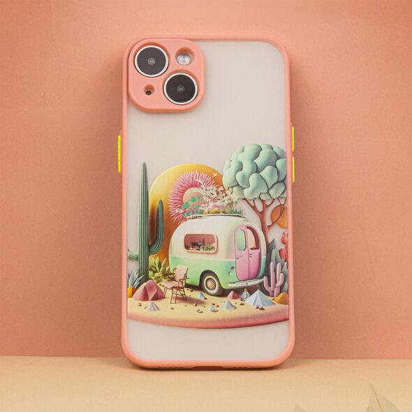 Ultra Trendy case for iPhone 14 6,1&quot; Travel pink 5907457774919