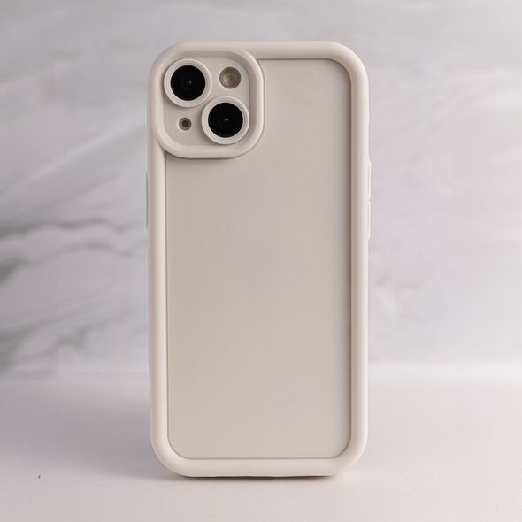 Rim TPU case for iPhone 15 Pro 6,1&quot; beige 5907457777477