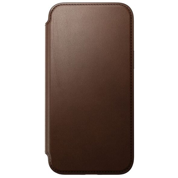 Nomad Modern Leather Folio case for iPhone 15 Pro Max 6,7&quot; brown 8565000163374