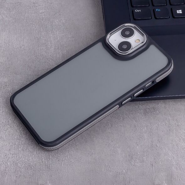 Crystal Black case for iPhone 15 6,1&quot; grey 5907457794139