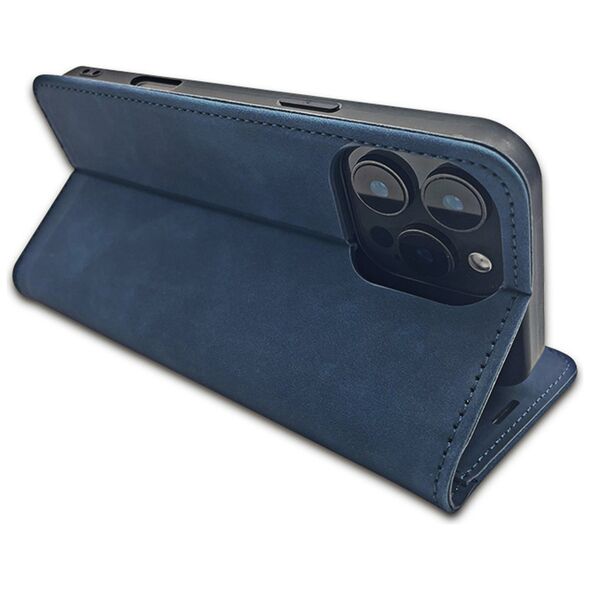 Smart Suede case for Motorola Moto G54 5G / Moto G54 5G Power Edition navy blue 5907457799424