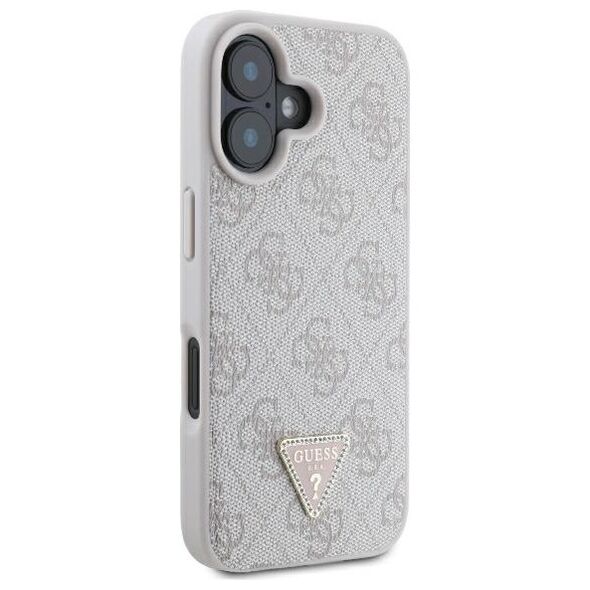 Guess case for iPhone 16 6,1&quot; GUHCP16SP4TDPP Leather 4G Triangle Strass pink MagSafe 3666339327484