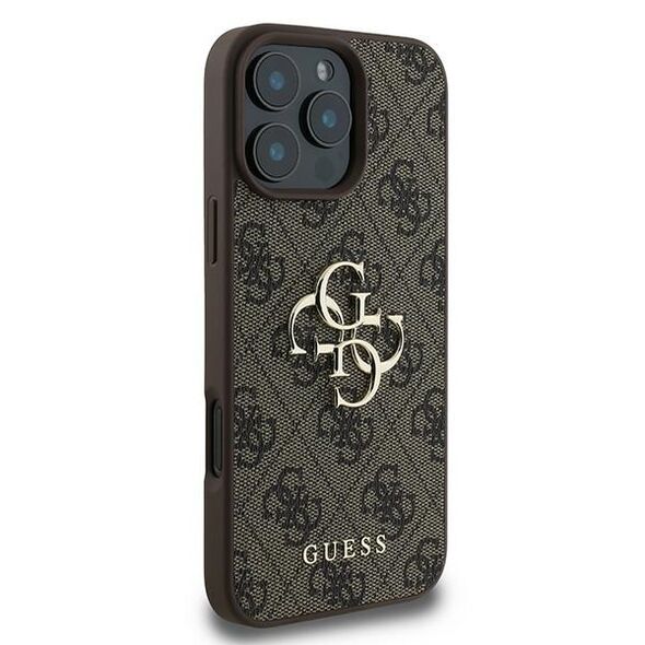 Guess case for iPhone 16 Pro 6,3&quot; GUHCP16L4GMGBR 4G Big Logo brown 3666339327583