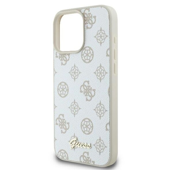 Guess case for iPhone 16 Pro Max 6,9&quot; GUHMP16XPGPYSH Peony Script Logo white MagSafe 3666339345594