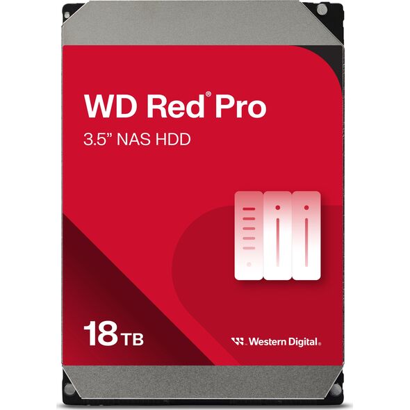 Server disk WD Red Pro 18TB 3.5'' SATA III (6 Gb/s) (WD181KFGX)