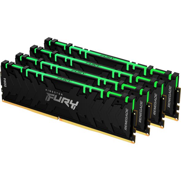 Memory Kingston Fury Renegade RGB, DDR4, 32 GB, 3600MHz, CL16 (KF436C16RBAK4/32)