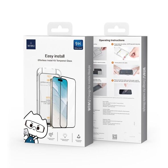 WIWU tempered glass for iPhone 16 6,1&quot; Wi-SQ008 6976975617298