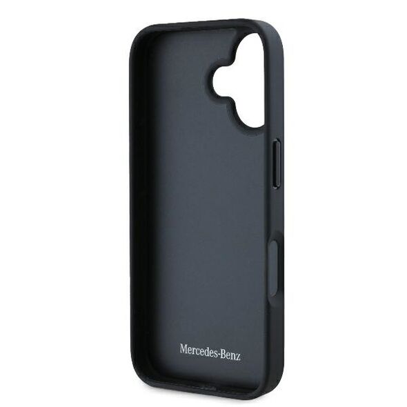 Mercedes case for iPhone 16 6,1&quot; MEHCP16SARMBK Hardcase Leather Urban black 3666339345808