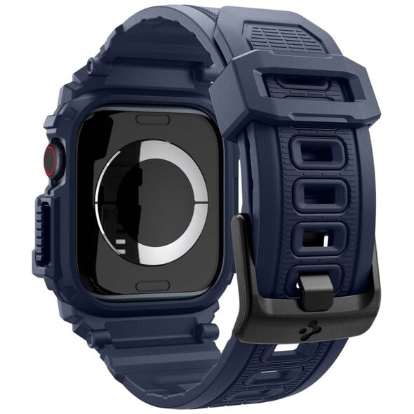 Spigen Case for Apple Watch 10 46mm + Strap - Spigen Rugged Armor Pro - Navy Blue 8809971234504 έως 12 άτοκες Δόσεις