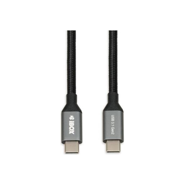 Kabel USB iBOX USB-C - 1 m Czarny (IKUMTC31G2)